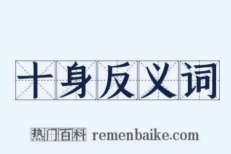 十身反义词是什么意思的图片
